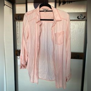 Relaxed Pink Button Up